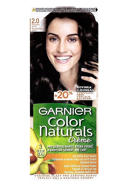 Garnier Color Naturals tarts hajfestk 2.0 Termszetes fekete